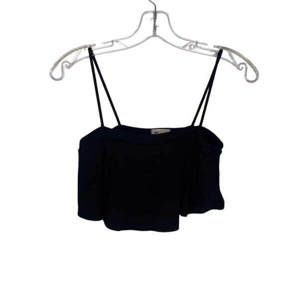 silence + noise Tops - Silence + Noise Womens Top Size S Black Pullover Sleeveless Cropped Casual